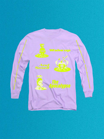 Wake Up And Smell the Apocalypse Unisex Tubular Trash Tee Long-Sleeve
