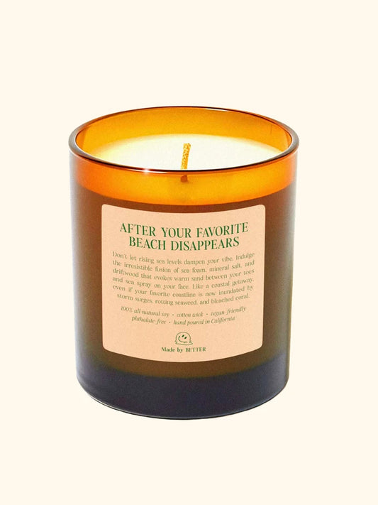 After Your Favorite Beach Disappears Candle